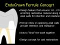 CEREC EndoCrowns - Ferrule Concept