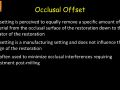 1. PBN Onlay Occlusal Offset Setting Study - Parameter Review